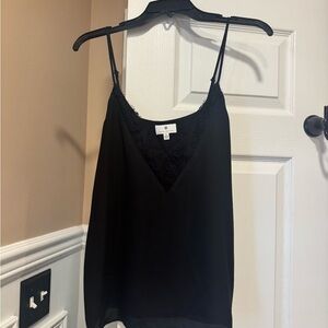 Socialite Black Lace Cami Top -size small
